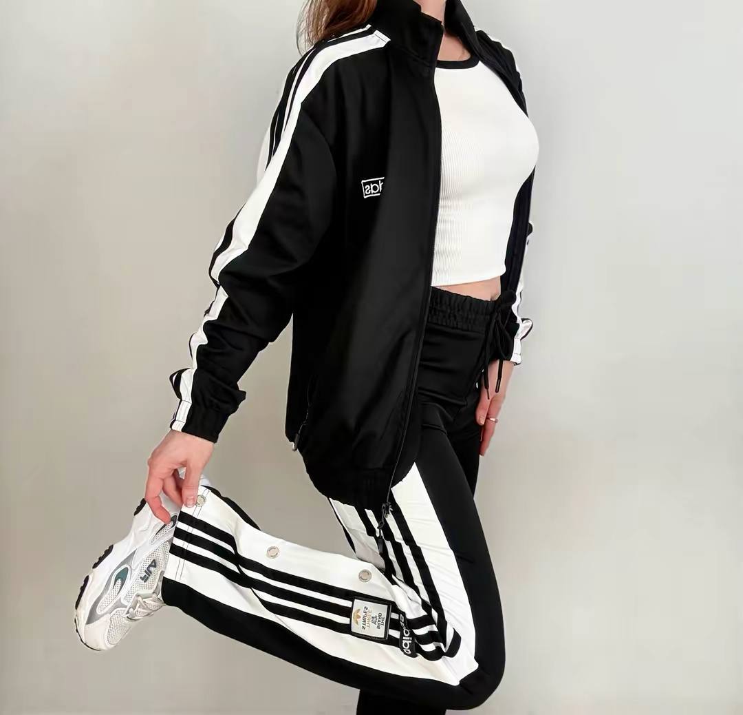 Damski komplet sportowy Urban Stripe Black - Зображення 5